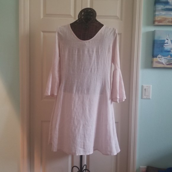 Lungo L'Arno Dresses & Skirts - LUNGO L'ARNO Linen Swing Dress with Bell Sleeves